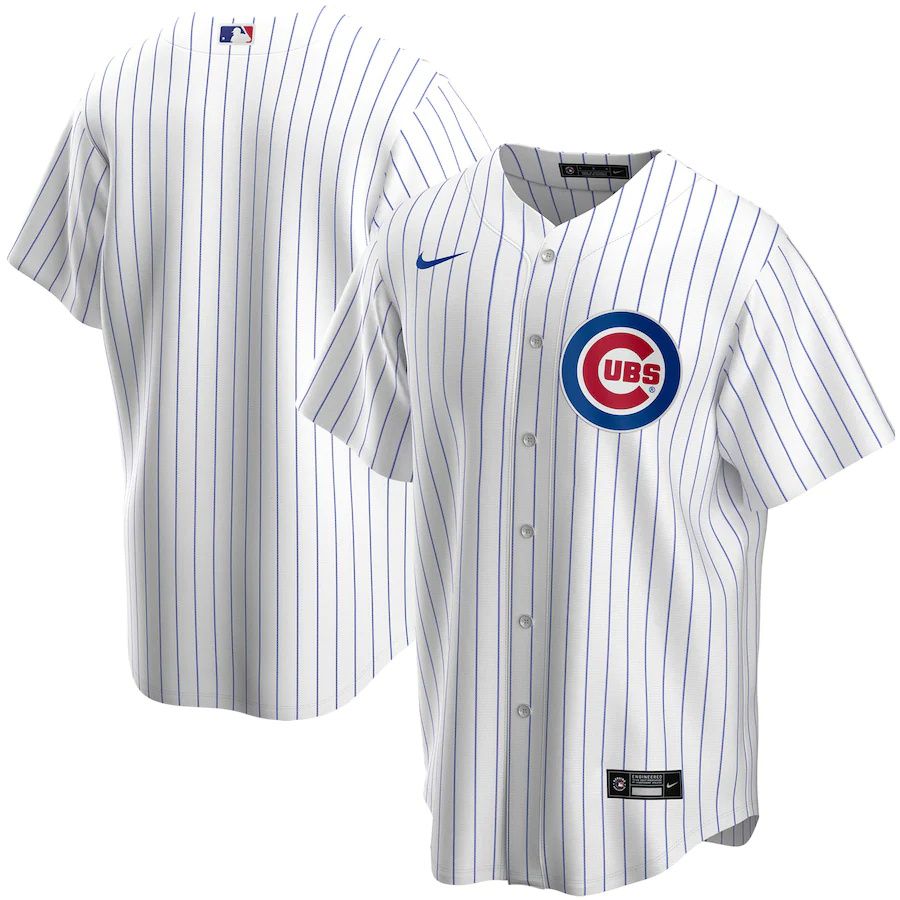 Mens Chicago Cubs Nike White Home Replica Team MLB Jerseys->los angeles dodgers->MLB Jersey